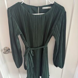 Abercrombie & Fitch Green Long Sleeve Dress